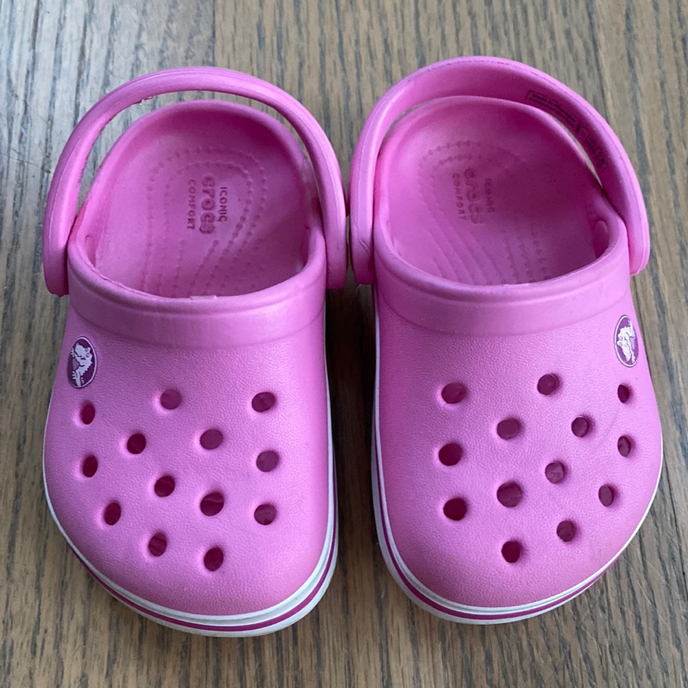 Pink Toddler CROCS Sandals